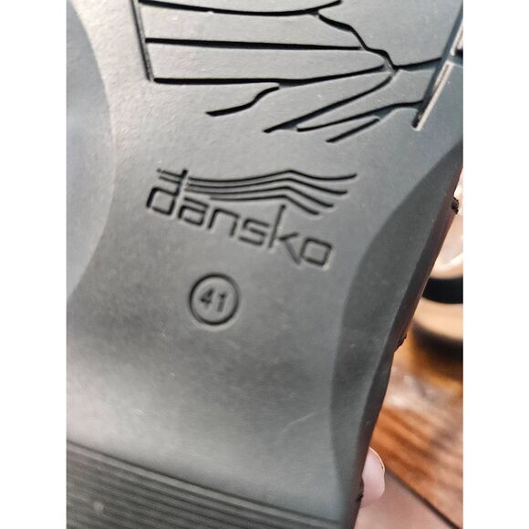 Dansko Alyson Black Leather Sandals Womens Size 10 New in Box - Picture 7 of 9